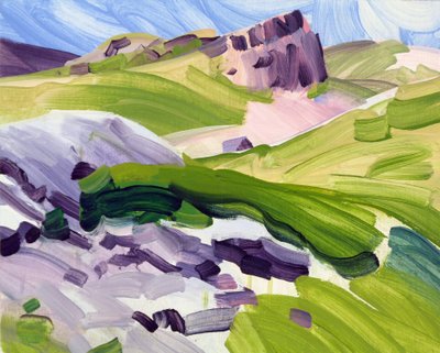 Leukerbad 35, 2017 (akryl na płótnie) autorstwa Olivier Morel