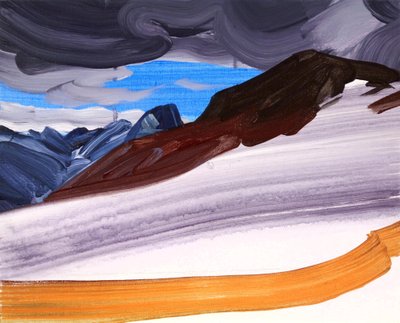 Leukerbad 5, 2012 (akryl na płótnie) autorstwa Olivier Morel