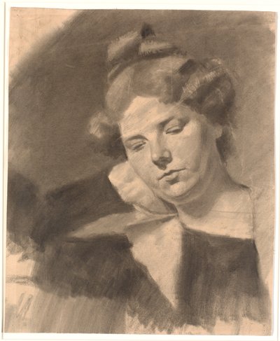 Portret Kathrine (Ketty) Matyldy Antonii Nielsen z domu Rask. (ur. 1878, m.in. rzeźbiarz Kai Nielsen w swoim pierwszym małżeństwie.) autorstwa Oluf Hartmann