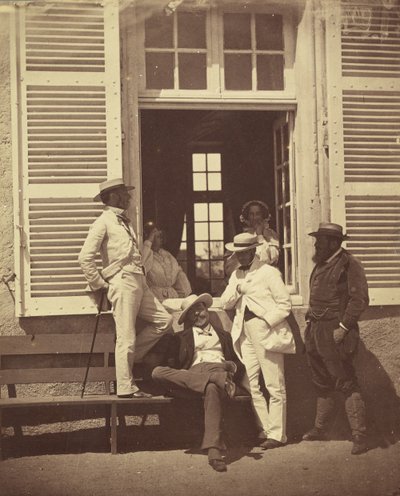 Niektóre znajome Louisa Roberta, ca. 1860. autorstwa Olympe Aguado