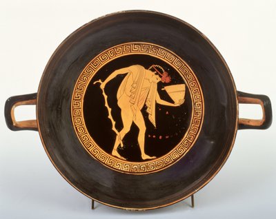 Poddasze czerwonofigurowe kylix, 500-480 p.n.e. (ceramika) autorstwa Onesimos Painter