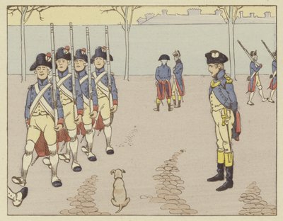 Porucznik w Valence w 1785 r. Napoleon obserwował musztrę karabinową autorstwa Onfray de Breville Job