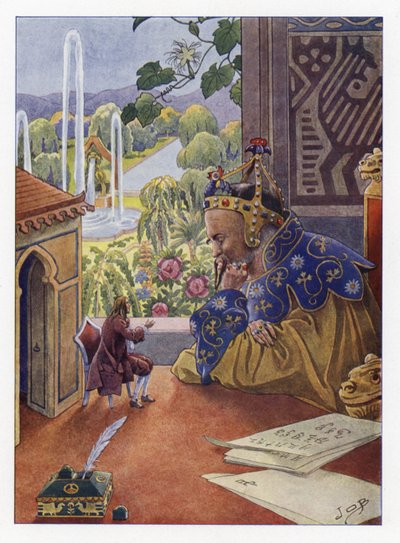Ilustracja do podróży Guliwera autorstwa Onfray de Breville Job