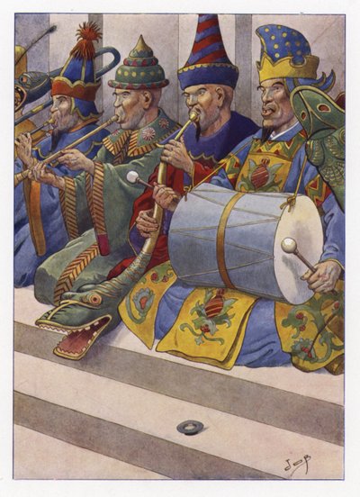 Ilustracja do podróży Guliwera autorstwa Onfray de Breville Job
