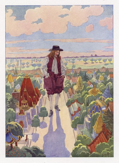 Ilustracja do podróży Guliwera autorstwa Onfray de Breville Job