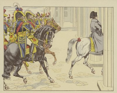 Napoleon wjeżdżający do Berlina, 27 października 1806 r. autorstwa Onfray de Breville Job