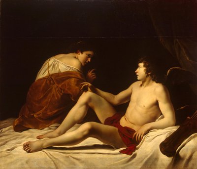 Kupidyn i Psyche autorstwa Orazio Gentileschi