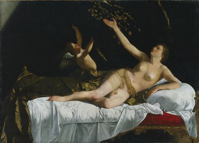 Danaë autorstwa Orazio Gentileschi