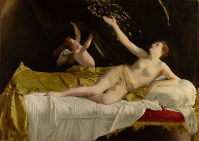 Danaë i złoty deszcz autorstwa Orazio Gentileschi
