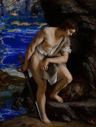 Dawid z głową Goliata autorstwa Orazio Gentileschi