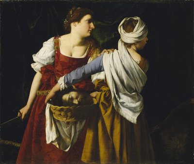 Judyta i jej służebnica z głową Holofernesa autorstwa Orazio Gentileschi