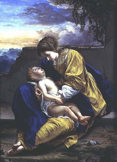Madonna z Dzieciątkiem autorstwa Orazio Gentileschi