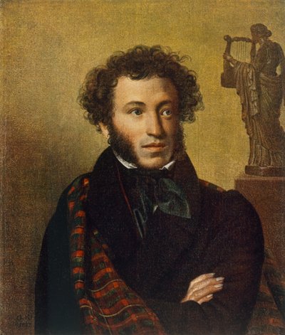 Portret Aleksandra Puszkina, 1827 autorstwa Orest Adamovich Kiprensky