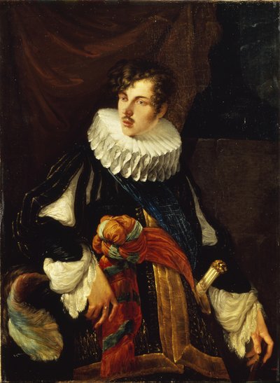 Portret hrabiego Wasilija Aleksiejewicza Perowskiego 1794-1857 w stroju hiszpańskim z XVII wieku, 1809 autorstwa Orest Adamovich Kiprensky