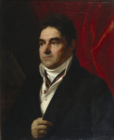 Portret Wasilija Siemionowicza Chwostowa 1756-1832, 1814 autorstwa Orest Adamovich Kiprensky