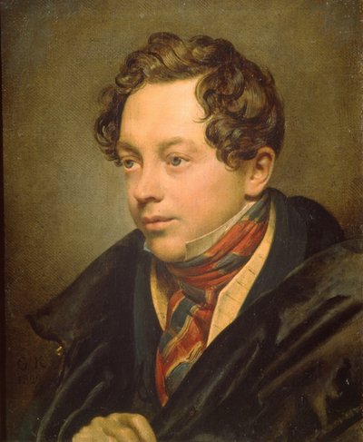 Portret artysty Piotr Basin 1794-1881, 1829 autorstwa Orest Adamovich Kiprensky