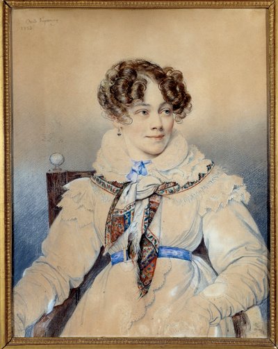 Portret pisarki Sophie Rostopchine (1799-1874), Hrabina Segur Rysunek Oresta Adamovicha Kiprensky