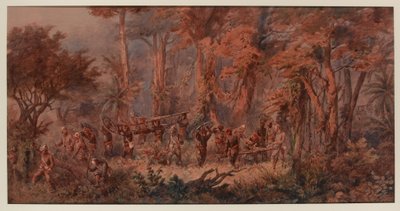 ?Wkroczenie Brygady Marynarki do Mansuh?, 1873 r. autorstwa Orlando Norie