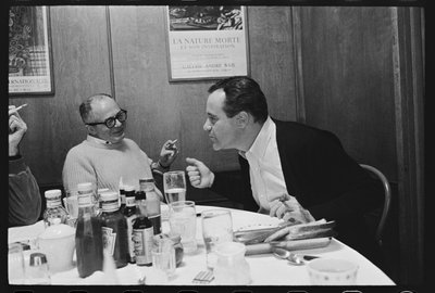 Billy Wilder i Jack Lemmon na planie „Ciasteczko z wróżbą” autorstwa Orlando Suero