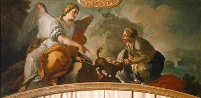 Tobiasz i Anioł, Oronzo Tiso (1726-1800) autorstwa Oronzo Tiso