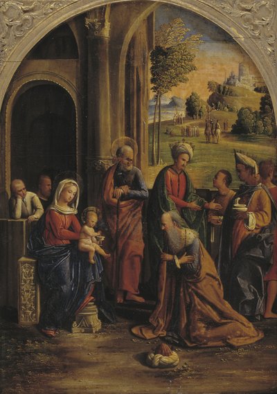 Adoracja Królów autorstwa Ortolano