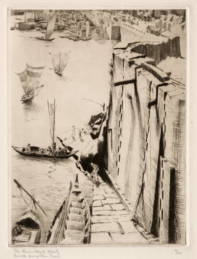 Mur rzeki, Porto autorstwa Orville Houghton Peets