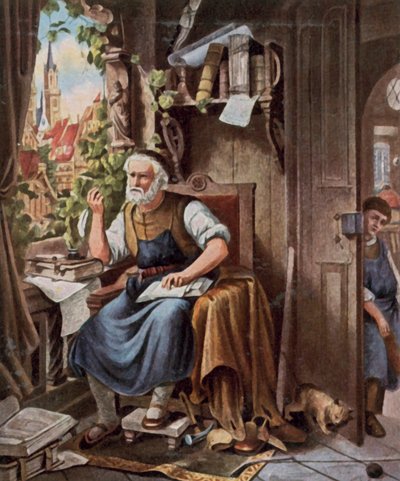 Pan Hans Sachs autorstwa Oscar (1857-1929) Rex