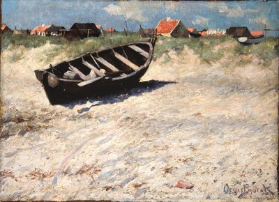 Łódź na South Beach w Skagen autorstwa Oscar Gustaf Bjorck