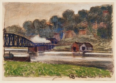 Rzeka Harlem, 21 STYCZNIA 1903. autorstwa Oscar Bluemner