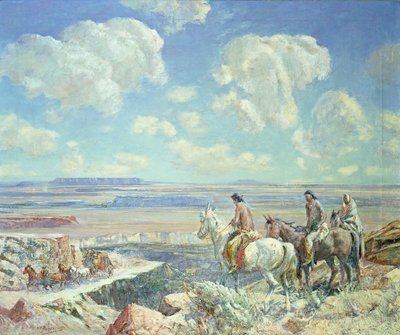 Indyjski zegarek (olej na płótnie) autorstwa Oscar Edward Berninghaus