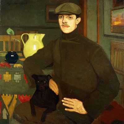 Portret Llewelyna Lloyda autorstwa Oscar Ghiglia