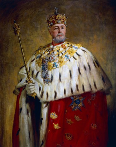 Portret Oscara II (olej na płótnie) autorstwa Oscar Gustaf Bjorck