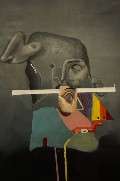 Szczegół obrazu Silly, 2021-24 (olej na płótnie) autorstwa Oscar Nin