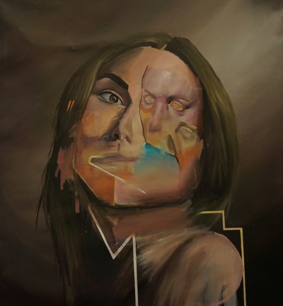 Pure, 2021-23 (olej na płótnie) autorstwa Oscar Nin