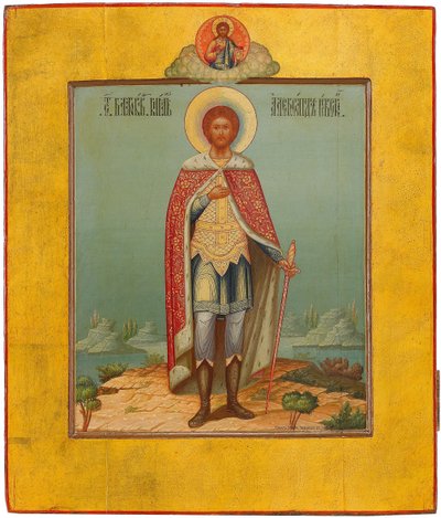 Święty Aleksander Newski, XIX w. autorstwa Osip Semionovich Chirikov