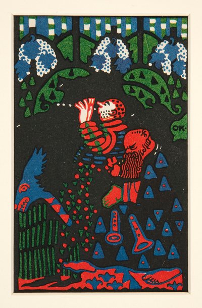 Dwóch muzyków autorstwa Oskar Kokoschka