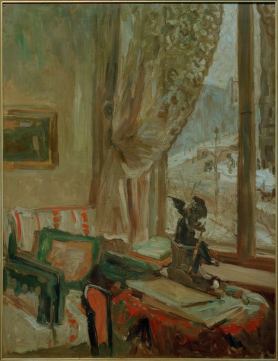 Widok na Romanisches Haus, Berlin autorstwa Oskar Moll