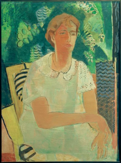 Portret Lity w plenerze autorstwa Oskar Moll