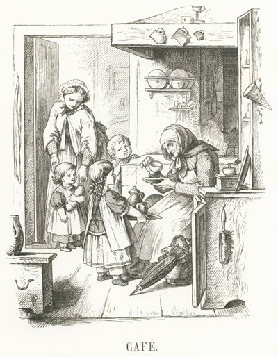 C: kawiarnia autorstwa Oskar Pletsch