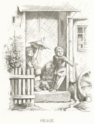 O: Burza z piorunami autorstwa Oskar Pletsch