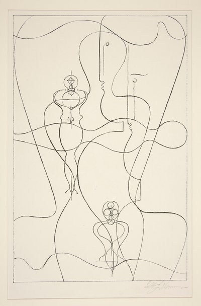Abstrakcja autorstwa Oskar Schlemmer