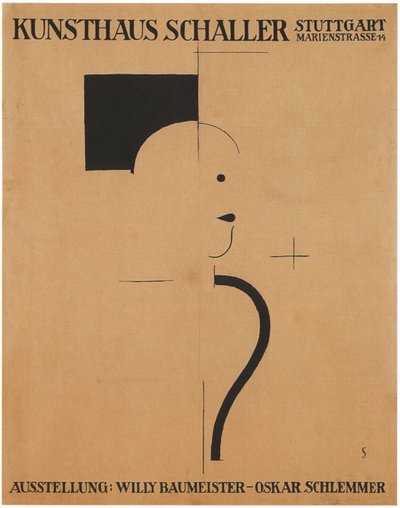 Wystawa sztuki: Willy Baumeister - Oskar Schlemmer, 1918 autorstwa Oskar Schlemmer