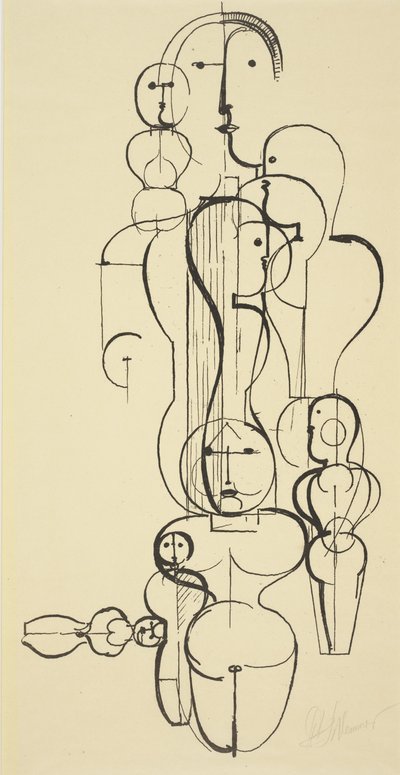 Plan figuralny K 1 autorstwa Oskar Schlemmer