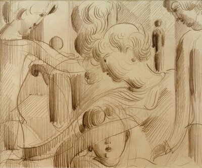 Figurakompozycja autorstwa Oskar Schlemmer