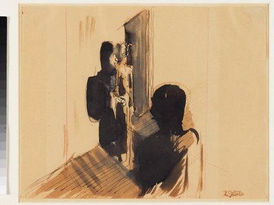 Grupa we wnętrzu autorstwa Oskar Schlemmer