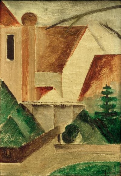klasztor autorstwa Oskar Schlemmer