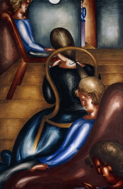 duża grupa siedząca 1; Duża grupa siedzeń 1 autorstwa Oskar Schlemmer