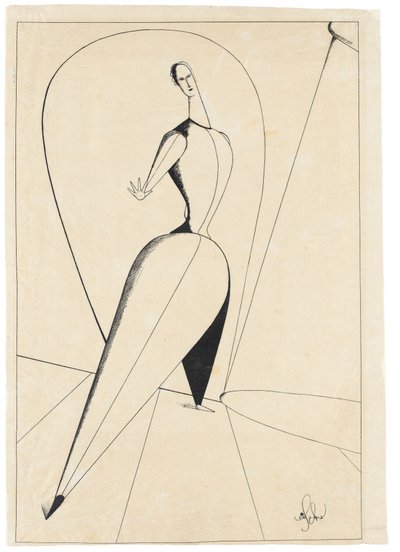 Tancerka autorstwa Oskar Schlemmer