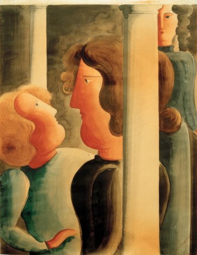 Między filarami autorstwa Oskar Schlemmer