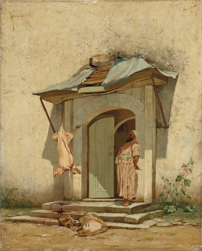 Osmański rzeźnik, 1878 autorstwa Osman Hamdi Bey